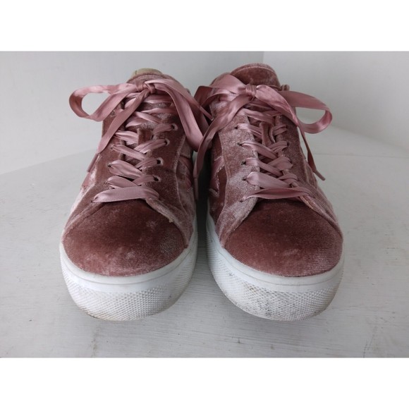 Madden Girl Pink Starstruck Velvet Shoes Womens Size 8 - Picture 2 of 11